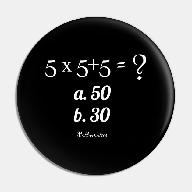 Mathematics Pin by MAU_Design