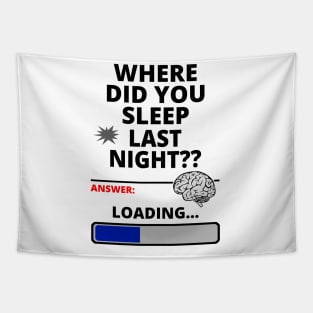 Where Did You Sleep Last Night? - Thinking for an answer Tapestry