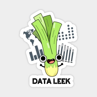 Data Leek Funny Computer Veggie Pun Magnet