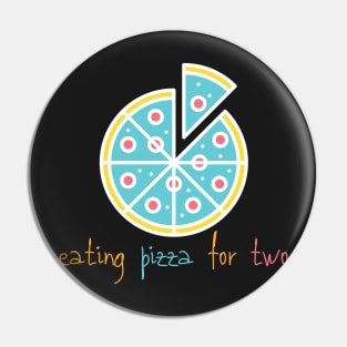 Eating Pizza For Two | Pastel Minimalist Aesthetics Pin