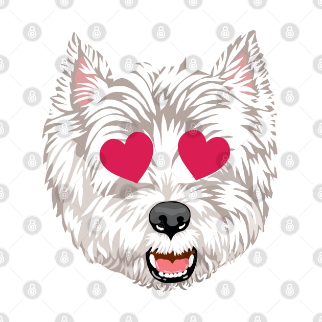 Westie Heart Emoji by MichellePhong
