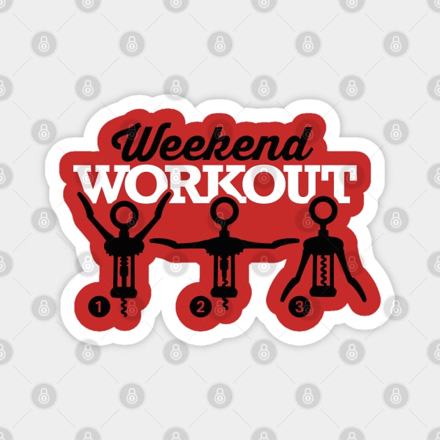 Weekend work corkscrew Magnet by LaundryFactory