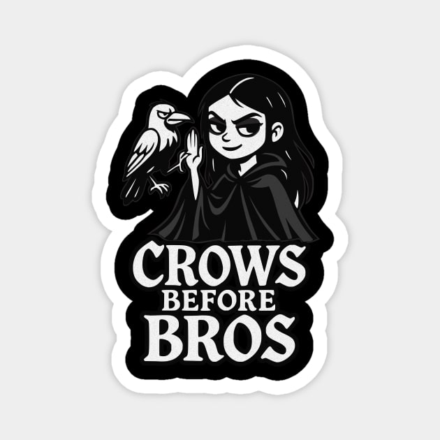Crows Before Bros Magnet by Designed By Marty