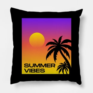 Summer vibes design Pillow