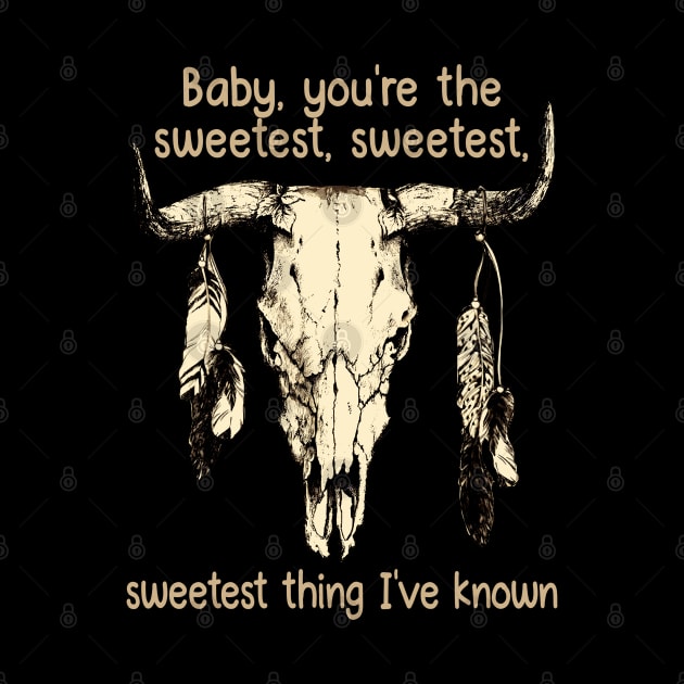 Baby, You're The Sweetest, Sweetest, Sweetest Thing I've Known Skull Music Feathers Bull by Beetle Golf