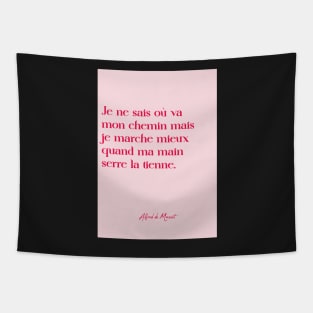 Quotes about love - Alfred de Musset Tapestry