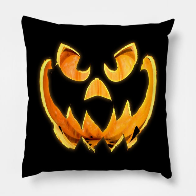 Jack-o-Lantern Pillow by Vector Deluxe