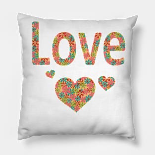 Love with hearts Pillow