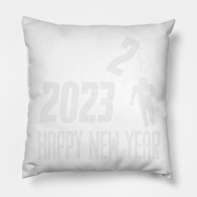 happy new year 2023 American football Pillow by jaml-12