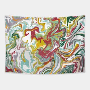 Just Some Weird Color Harmony Aesthetic Marble Pattern Tapestry