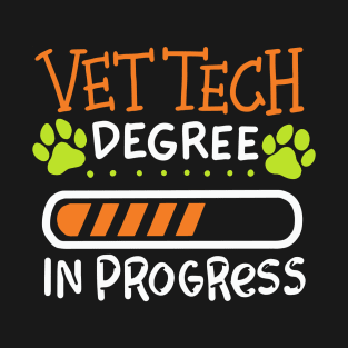 Vet Tech Degree In Progress Student Gifts T-Shirt