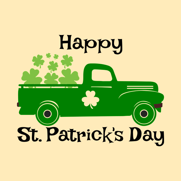 Happy st Patrick's day truck Four leaf clover irish by GoodWills