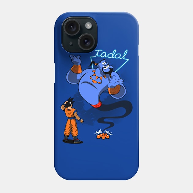 Funny Superhero Japanese Anime Magic Fantasy Genie Cartoon Mashup Phone Case by BoggsNicolas