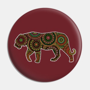 Dot Mandala Tiger Pin