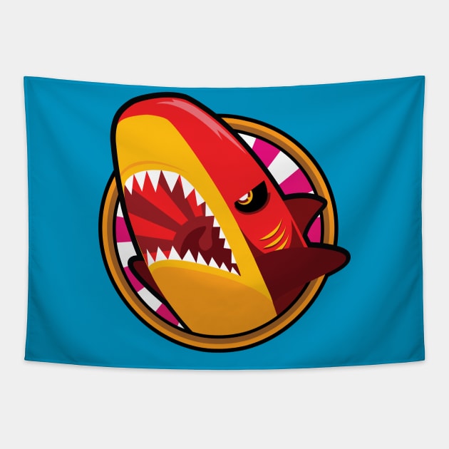 Fury Shark Tapestry by zoneo