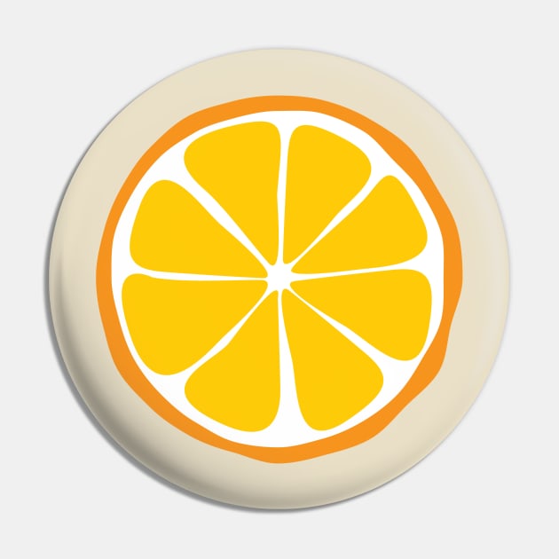 Retro Orange Pin by LMHDesigns