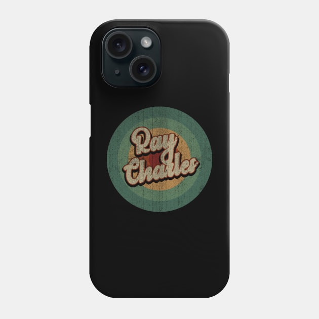 Circle Retro Vintage Ray Charles Phone Case by Jokowow