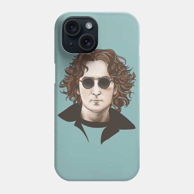 John with glasses Phone Case by Led Moth