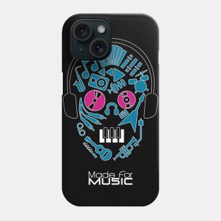 Made For Music | Head Made From Instruments Phone Case