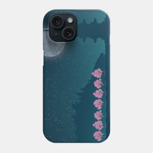 Kaiju Zillla Nightscape in Edo Phone Case