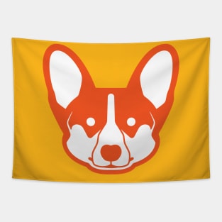 Corgi (Bright Orange) Tapestry