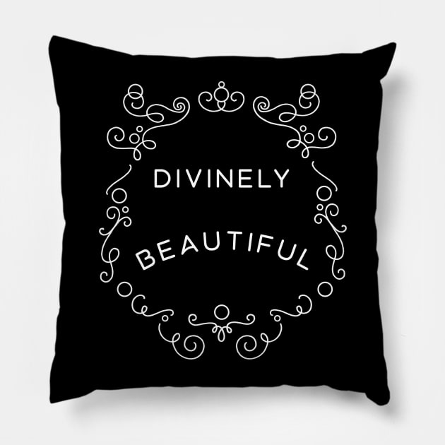 Divinely Beautiful Pillow by BumbleBess