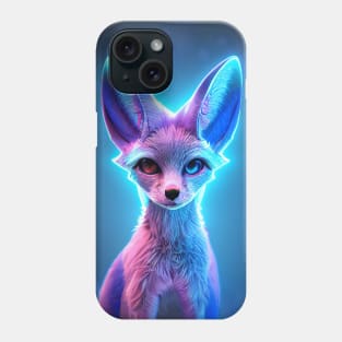 Neon Fennec Fox - Bubbles Phone Case