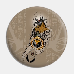 Awesome egyption design, anubis with all seeing eye Pin