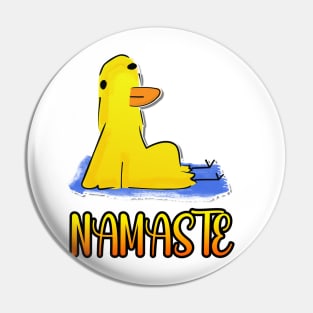 Namaste Duck Funny Yoga Pin