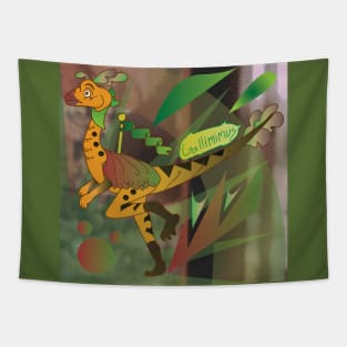 Gallimimus classic (in habitat) Tapestry