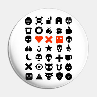 love dead and robot Pin