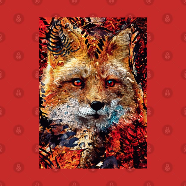 Fox sacred animal vector by syanart