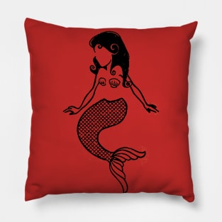 mermaid skecth Pillow