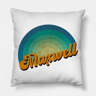 vintage retro Maxwell Pillow