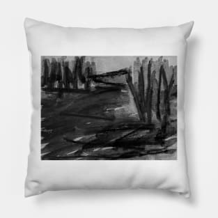 Abstract tree Pillow