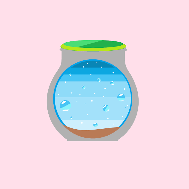 jar of sea by prettyguardianstudio