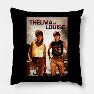 Thelma & Louise // Vintage - Retro Style Design Pillow