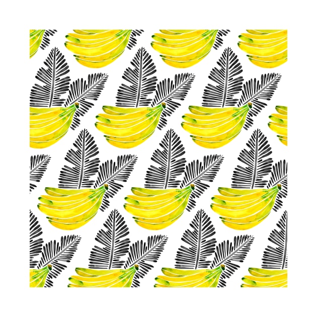 Black Bananas Pattern by CatCoq