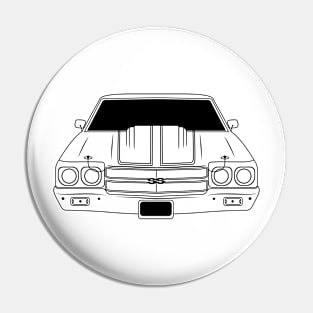 Chevrolet Chevelle SS Black Outline Pin