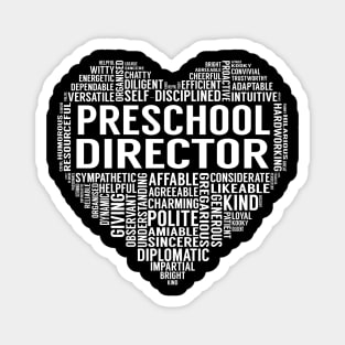 Preschool Director Heart Magnet