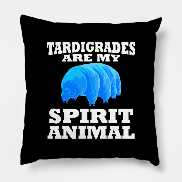 Humorous Science Teachers Masks Tardigrade Pillow by FanaticTee