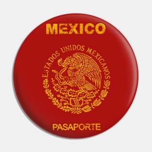 Mexico Passport Design Pin