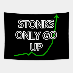 Stonks Only Go Up Tapestry