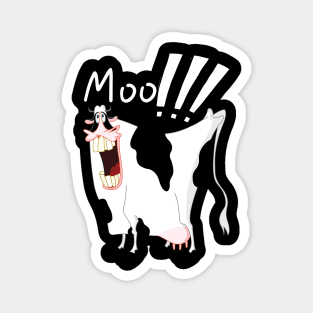 Moo! Crazy Cow Magnet