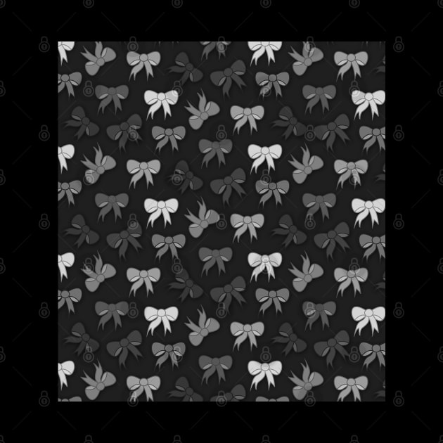 Bows in grey scale wallpaper by Spinkly