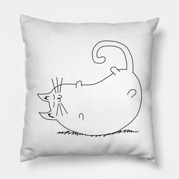 Sleeping Cat Pillow by TheWanderingFools