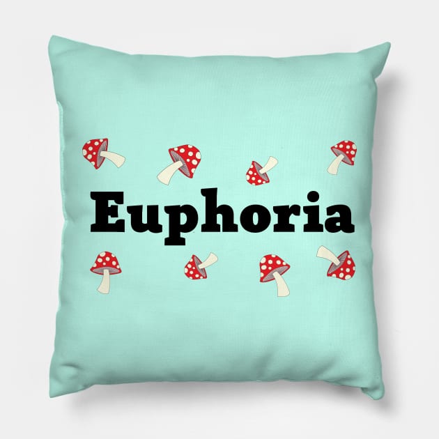 Euphoria Pillow by Mushroom Master