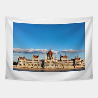 The Hungarian Parliament Building in Budapest Hungary Tapestry