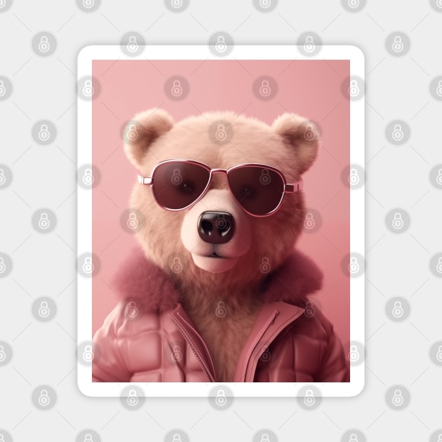 Pink Teddy Bear Magnet by ZUCCACIYECIBO