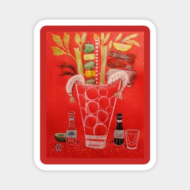 Mammoth Bloody Mary Magnet by Matt Starr Fine Art